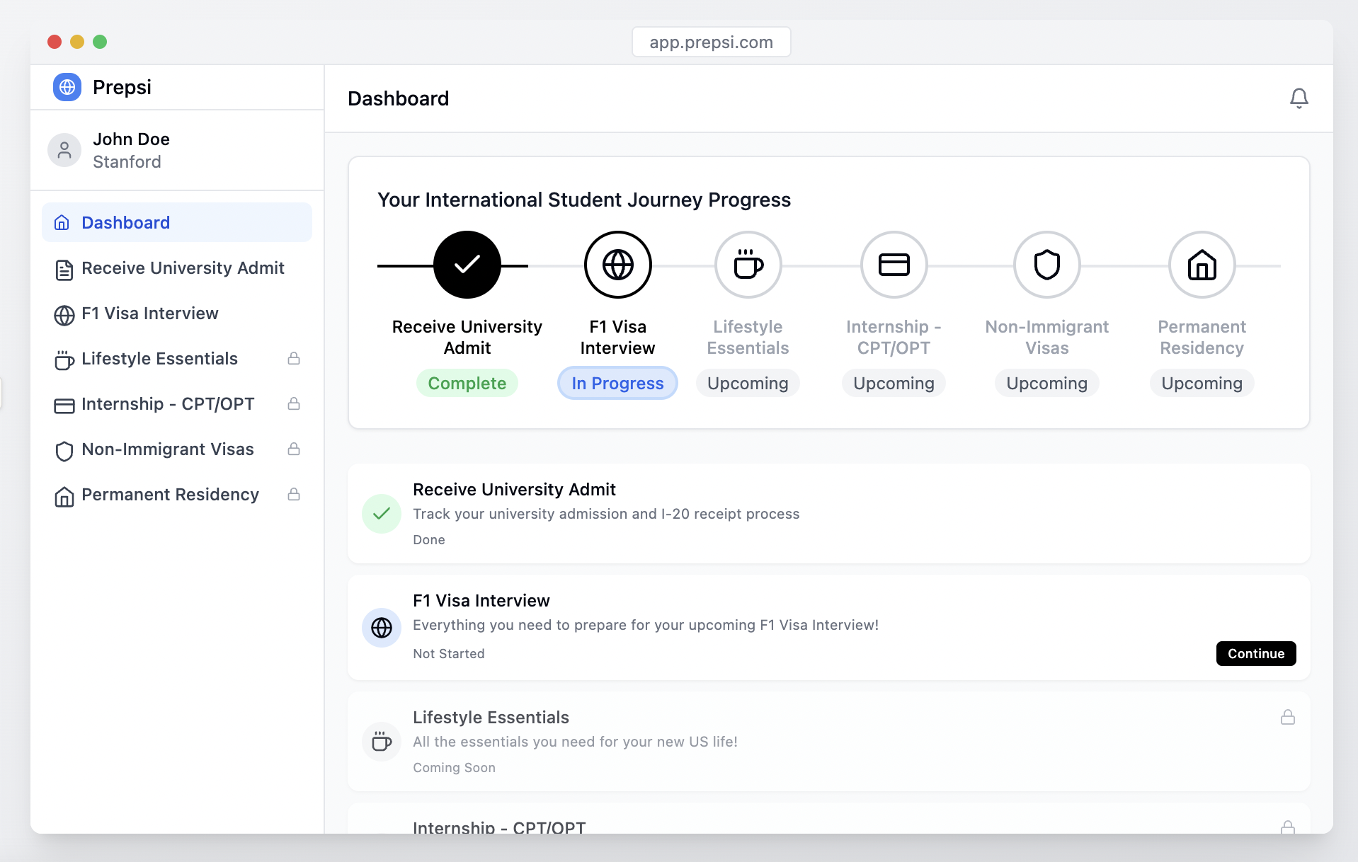 Prepsi Dashboard Solution